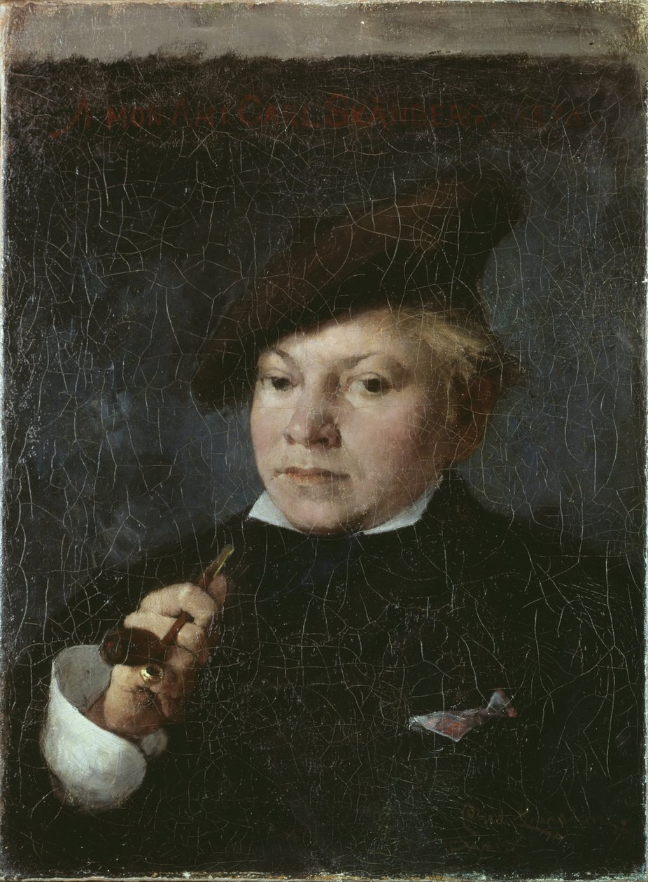 Artysta Carl Skånberg autorstwa Carl Larsson