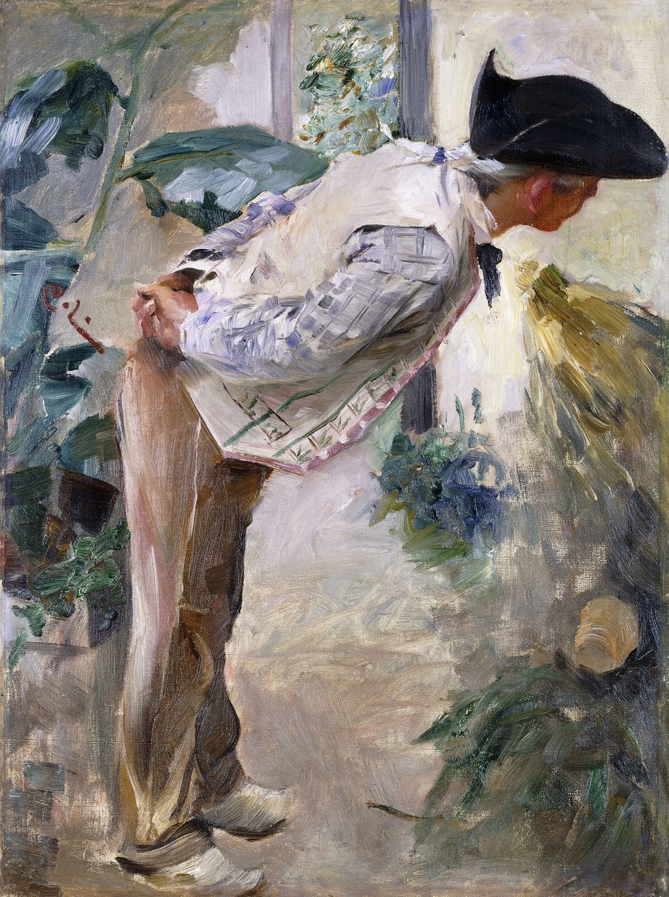 Ogrodnik; Tradgardsmastaren, 1883 autorstwa Carl Larsson