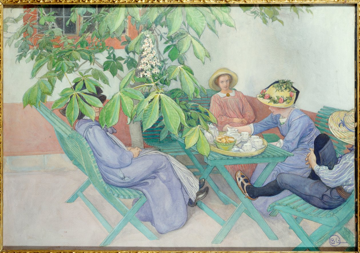 Pod kasztanem, 1912 autorstwa Carl Larsson