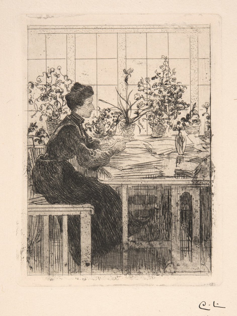 Wendela (pani Pfannenstill) przy oknie autorstwa Carl Larsson