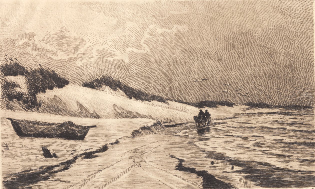 Z wydm w Sønderstrand . w Skagen autorstwa Carl Locher