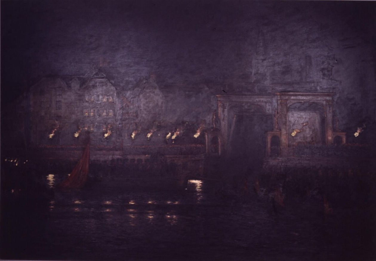 Pogrzeb Fryderyka VII 2 grudnia 1863 r. autorstwa Carl Locher