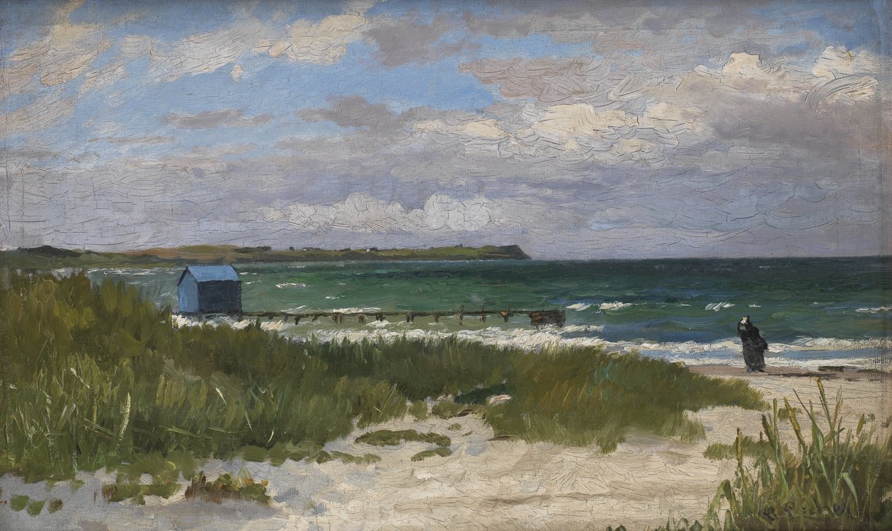 Krajobraz przybrzeżny. Hornbæk autorstwa Carl Locher