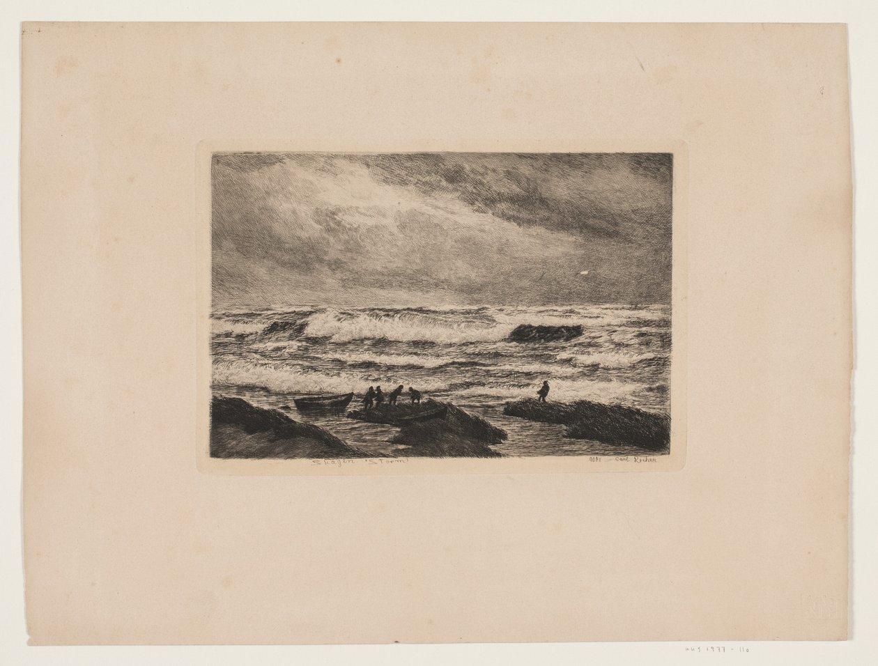 Skagen. Burza autorstwa Carl Locher
