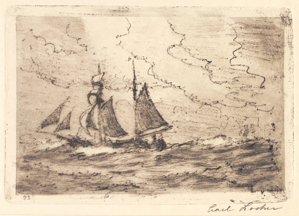 Sztywna wichura autorstwa Carl Locher
