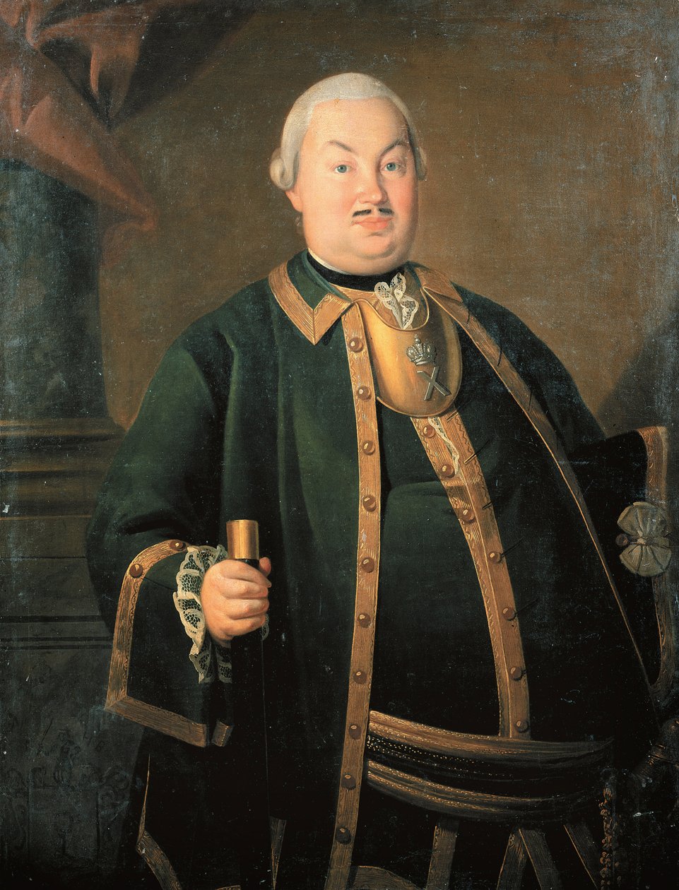 „Portret generała Fiodora Berchmana” Obraz Carla-Ludwiga Johanna Christinecka (1732/3-1792/4) 1762 Olej na płótnie Państwowe Muzeum Historyczne, Moskwa autorstwa Carl Ludwig Christinek