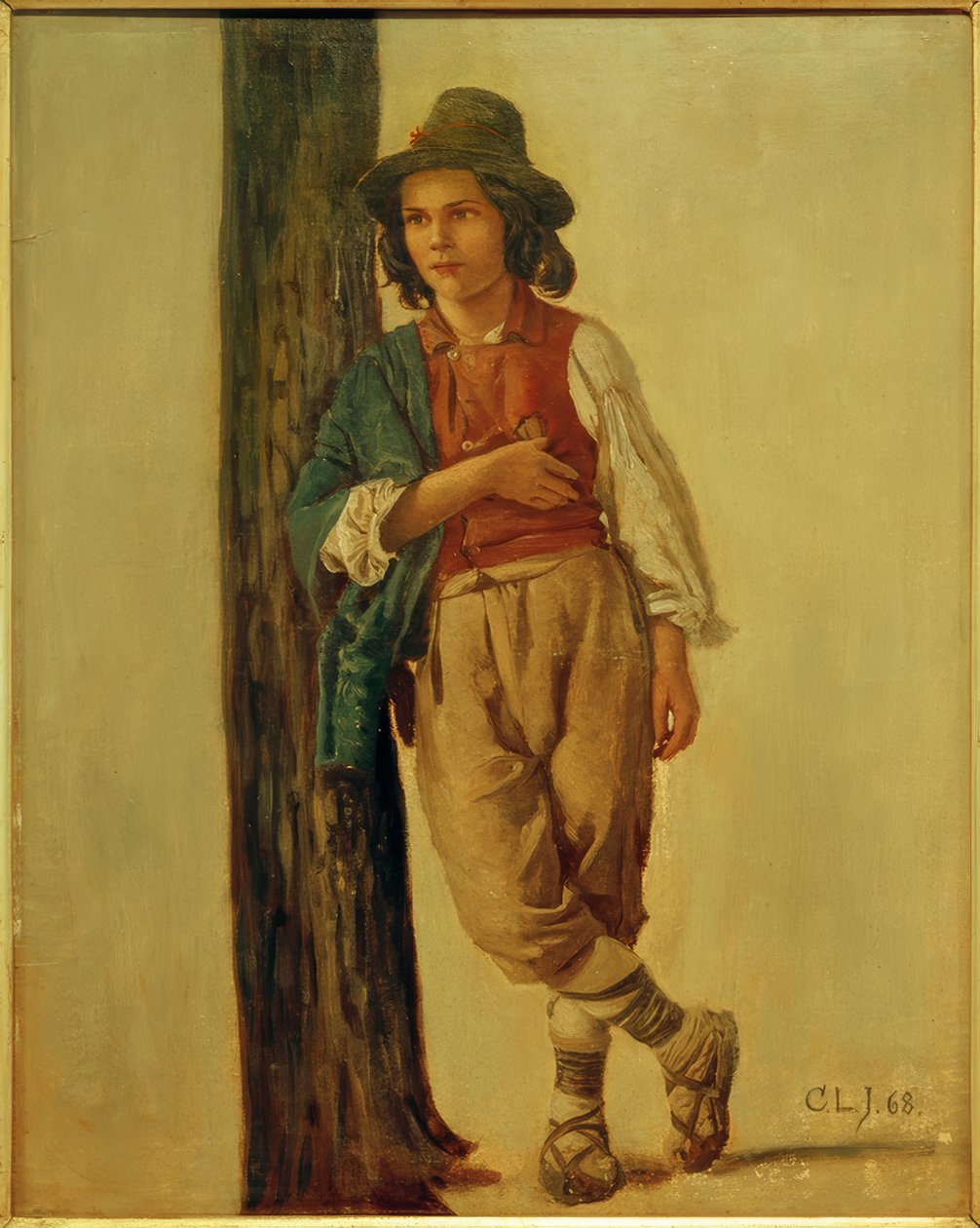 C.L.Jessen, owczarek włoski autorstwa Carl Ludwig Jessen