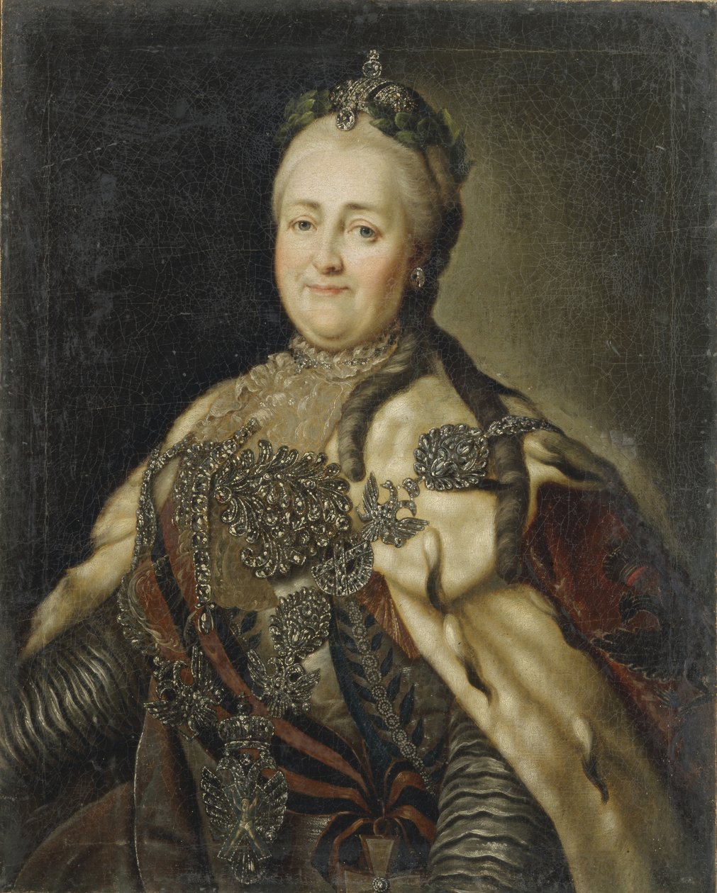 Portret cesarzowej Katarzyny II 1729-1796, 1780 autorstwa Carl Ludwig Johann Christineck