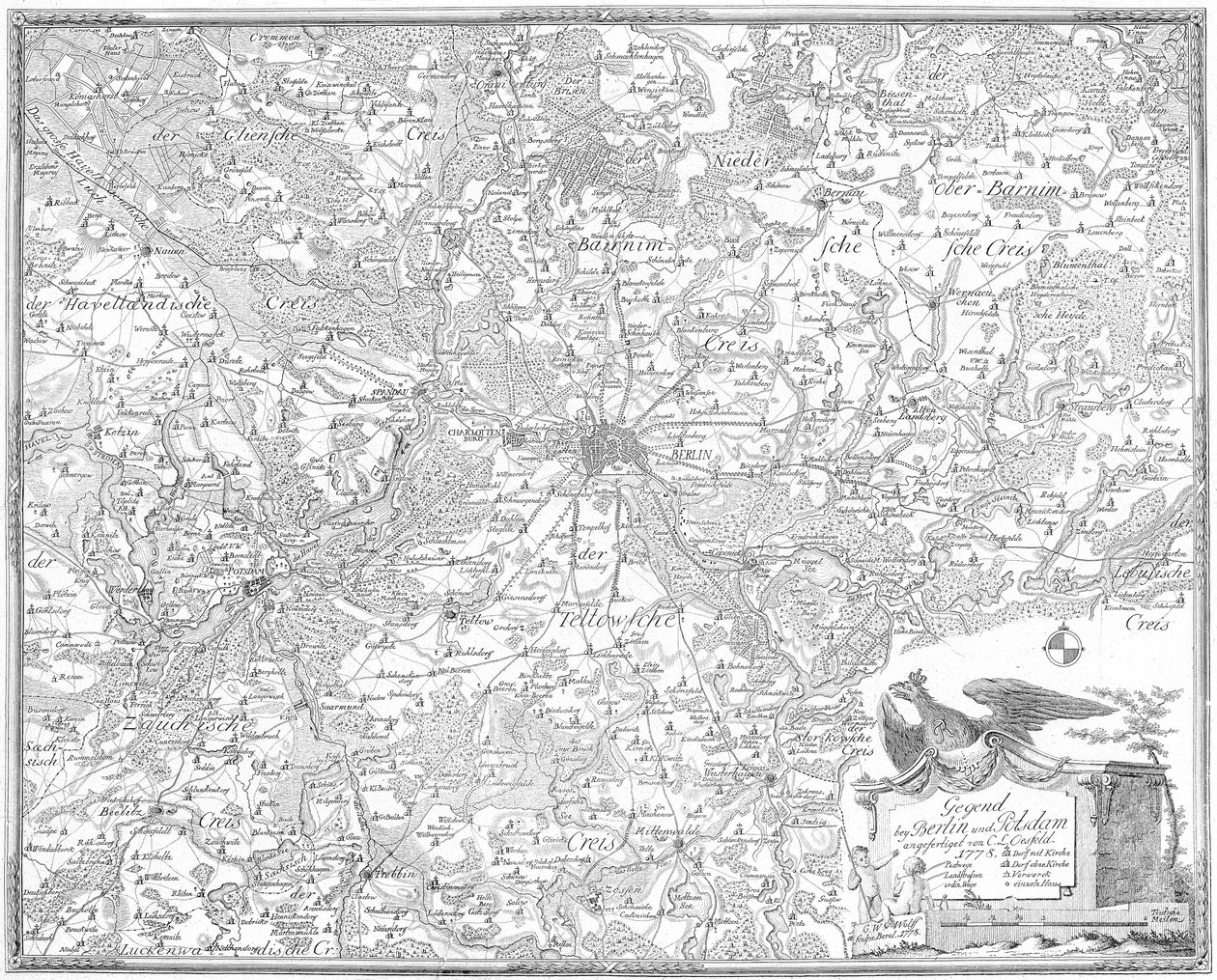 Okolice Berlina i Poczdamu autorstwa Carl Ludwig von Oesfeld
