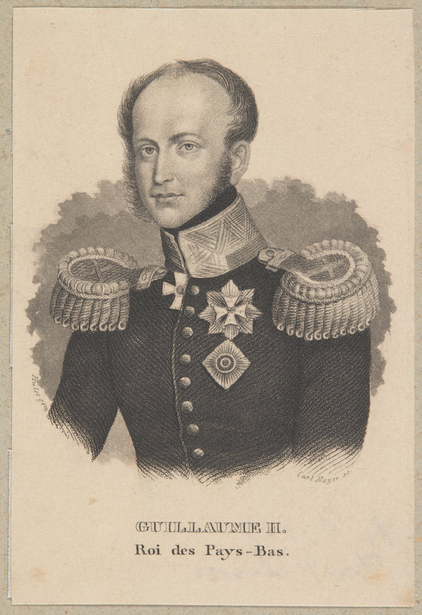 Wilhelm II, król Niderlandów autorstwa Carl Mayer