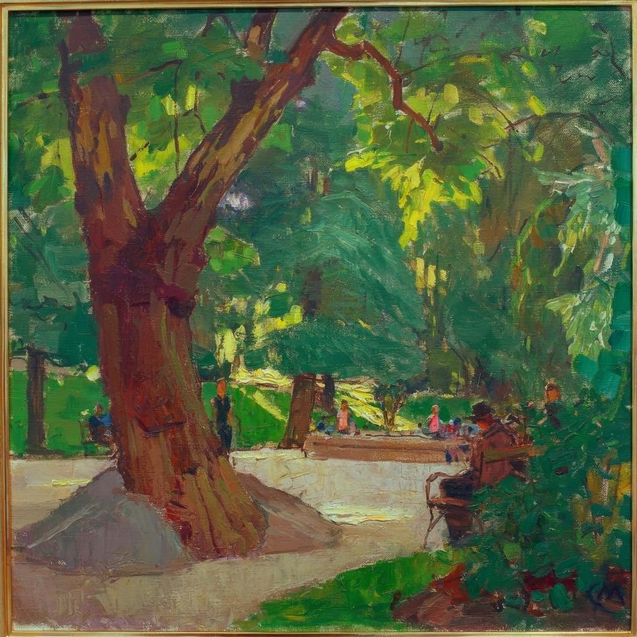 Park Heiligenstadt (Park Beethovena) autorstwa Carl Moll