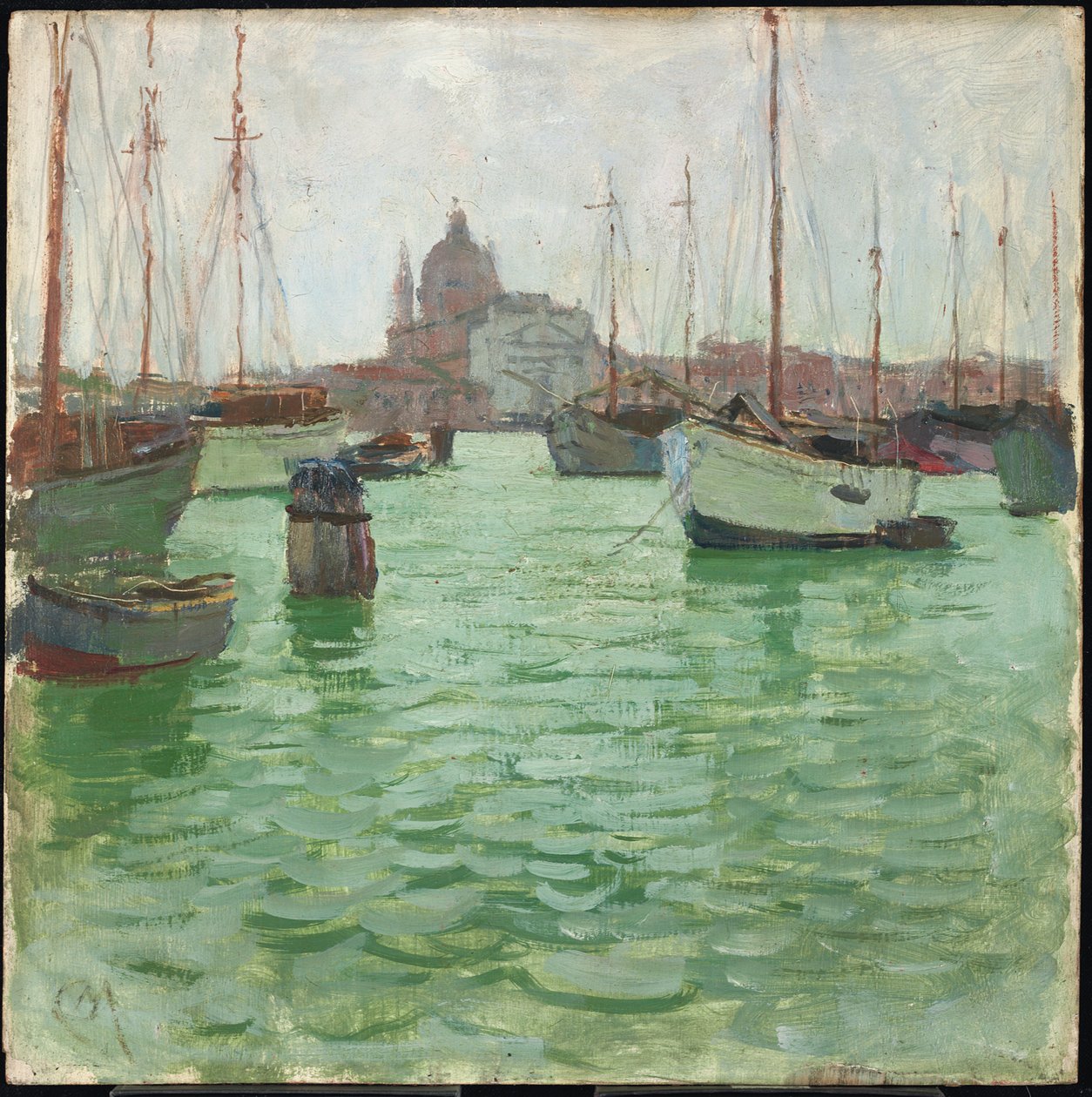 Santa Marie della Salute (olej na panelu) autorstwa Carl Moll