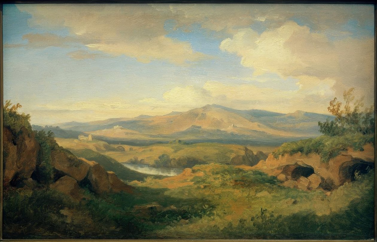C. Morgenstern, widok na groty Cervara... autorstwa Carl Morgenstern