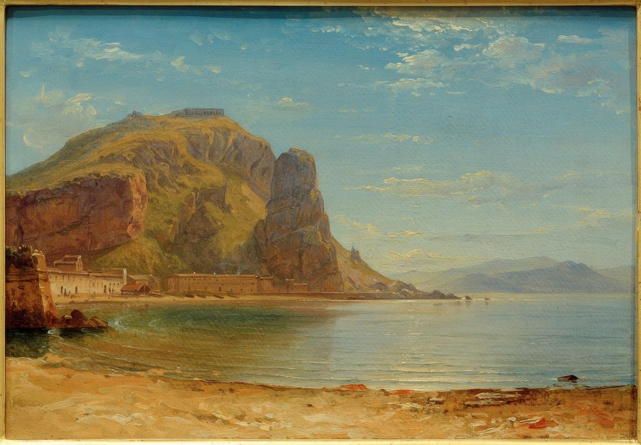 C. Gwiazda poranna, Terracina z rybną skałą autorstwa Carl Morgenstern