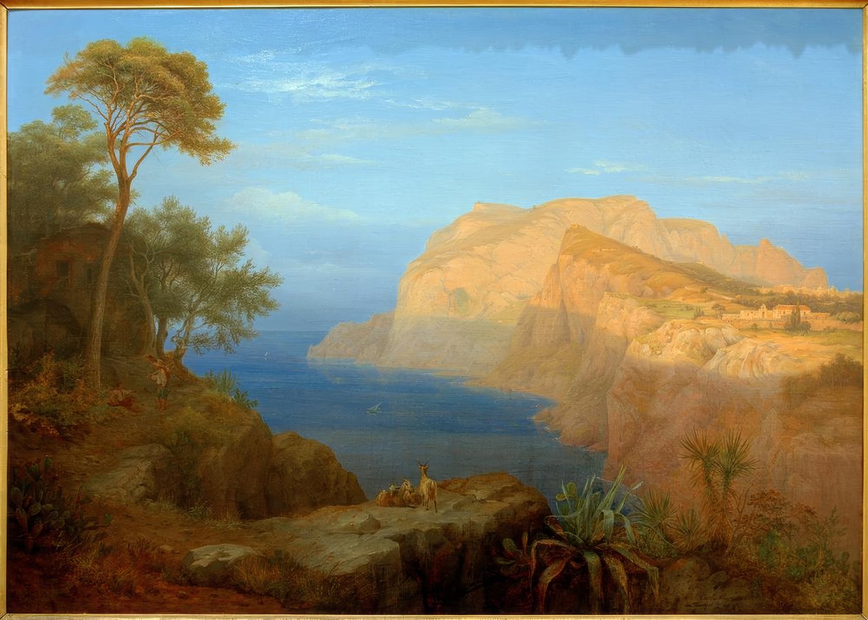 Capri o wschodzie słońca autorstwa Carl Morgenstern