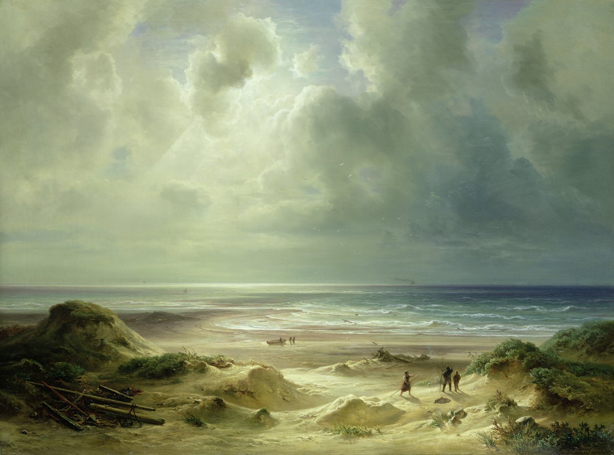 Dune by Hegoland, Spokojne Morze autorstwa Carl Morgenstern