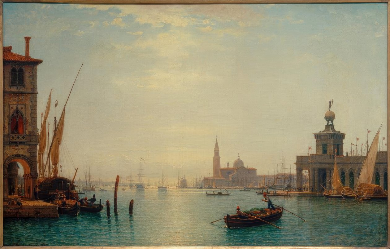 Wenecja, Canal Grande, widok na S.Giorgio… / C.Morgenstern autorstwa Carl Morgenstern