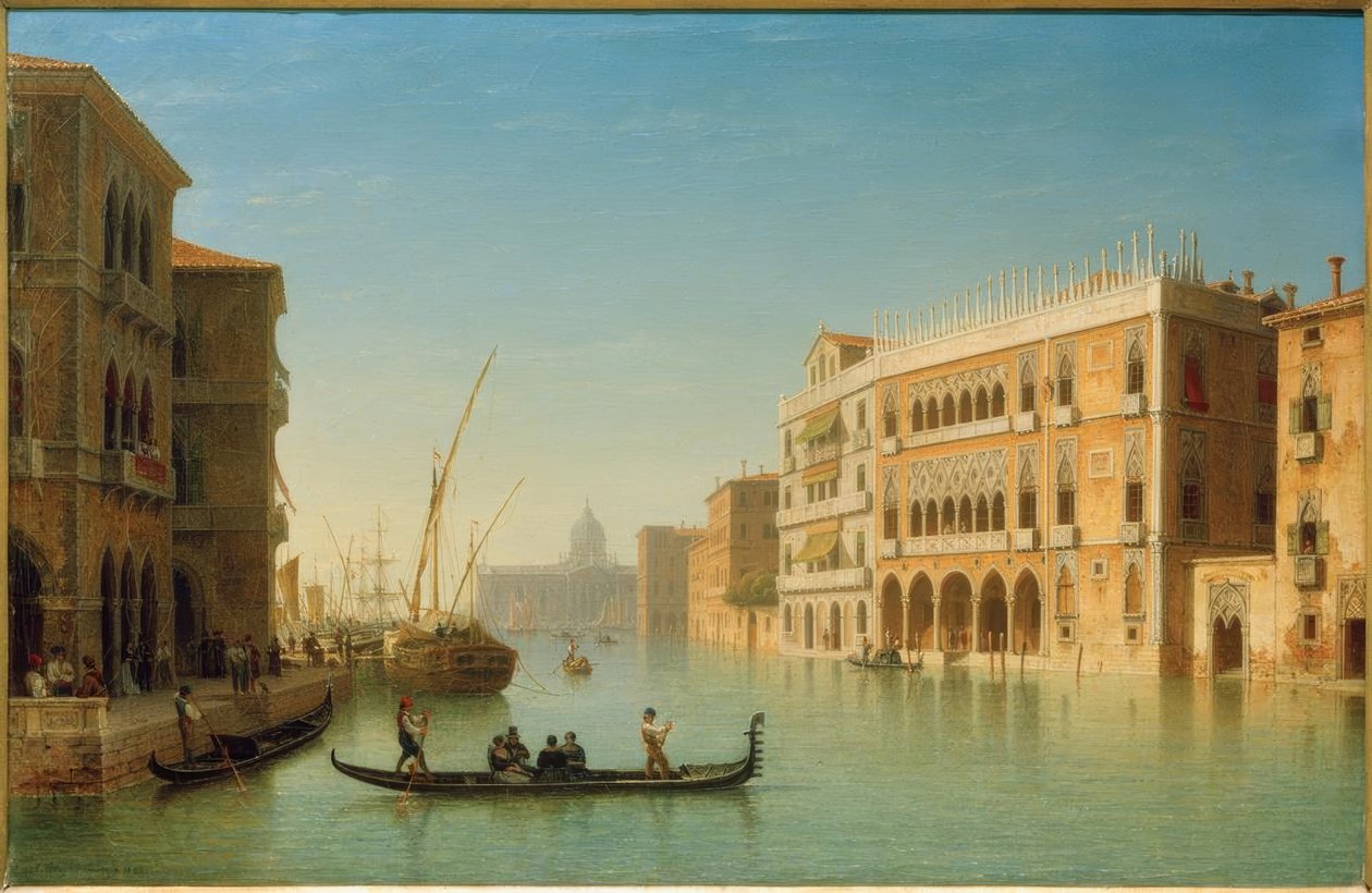 Wenecja, Canal Grande / obraz Carla Morgensterna autorstwa Carl Morgenstern
