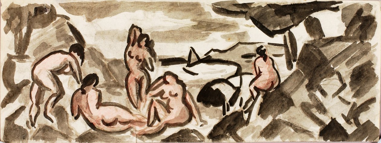 Grupa kobiecych aktów autorstwa Carl Newman
