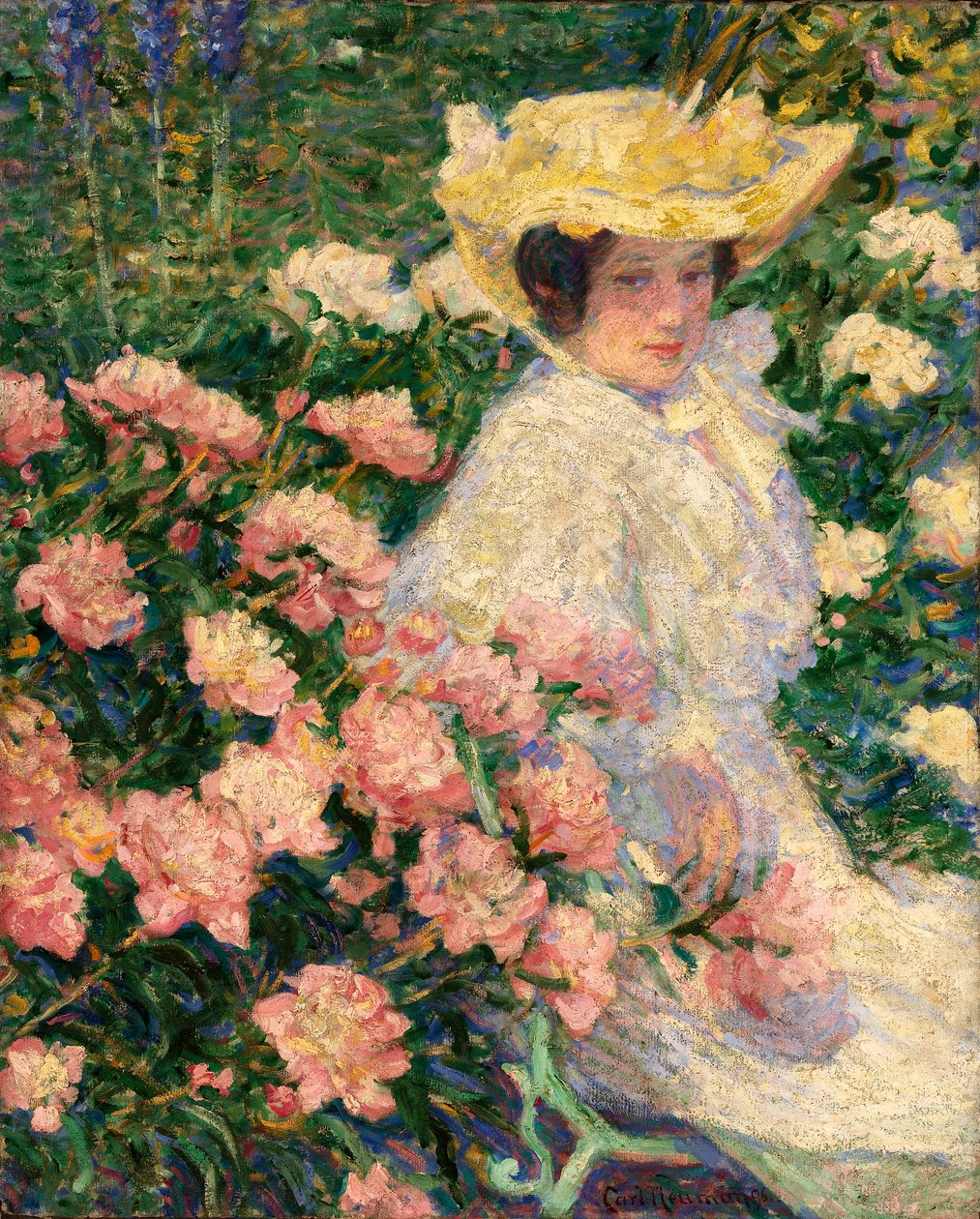 Portret żony artysty, Helene autorstwa Carl Newman