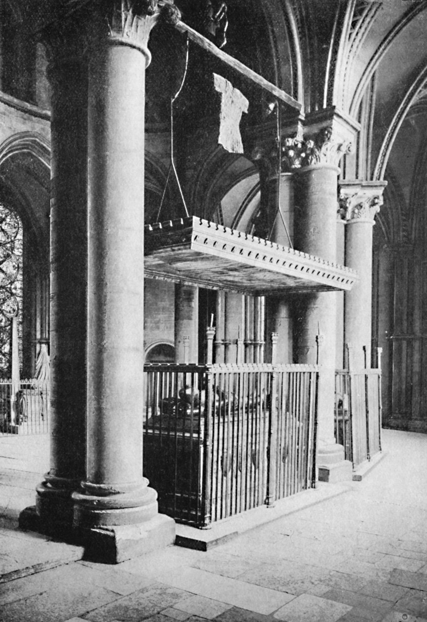 Grób Czarnego Księcia, Katedra w Canterbury, 1903 autorstwa Carl Norman