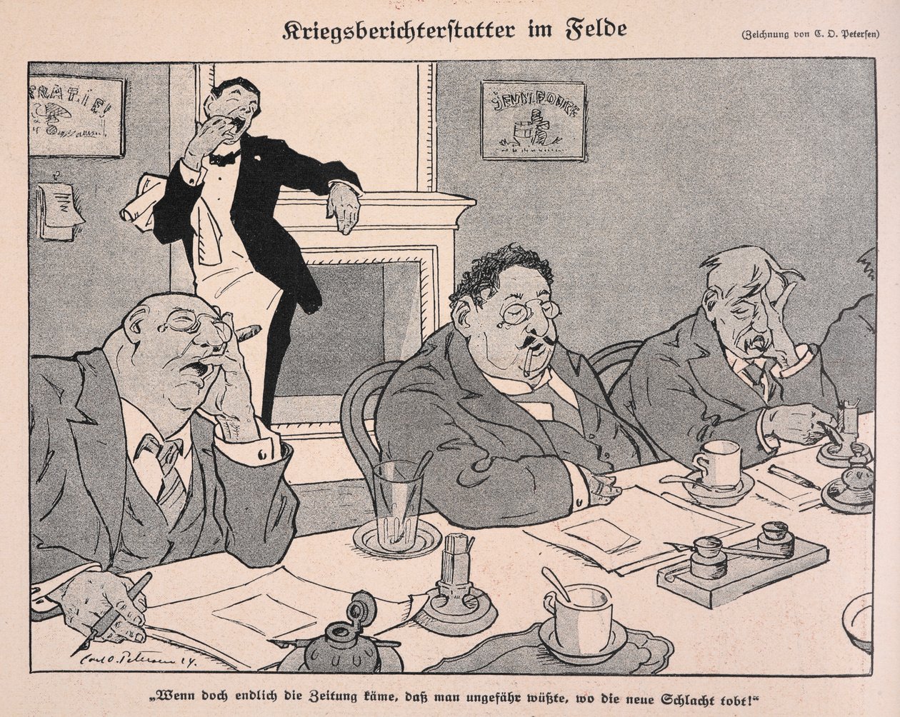 Korespondenci wojenni w terenie: Korespondenci wojenni w terenie” autorstwa Carl Olof Petersen
