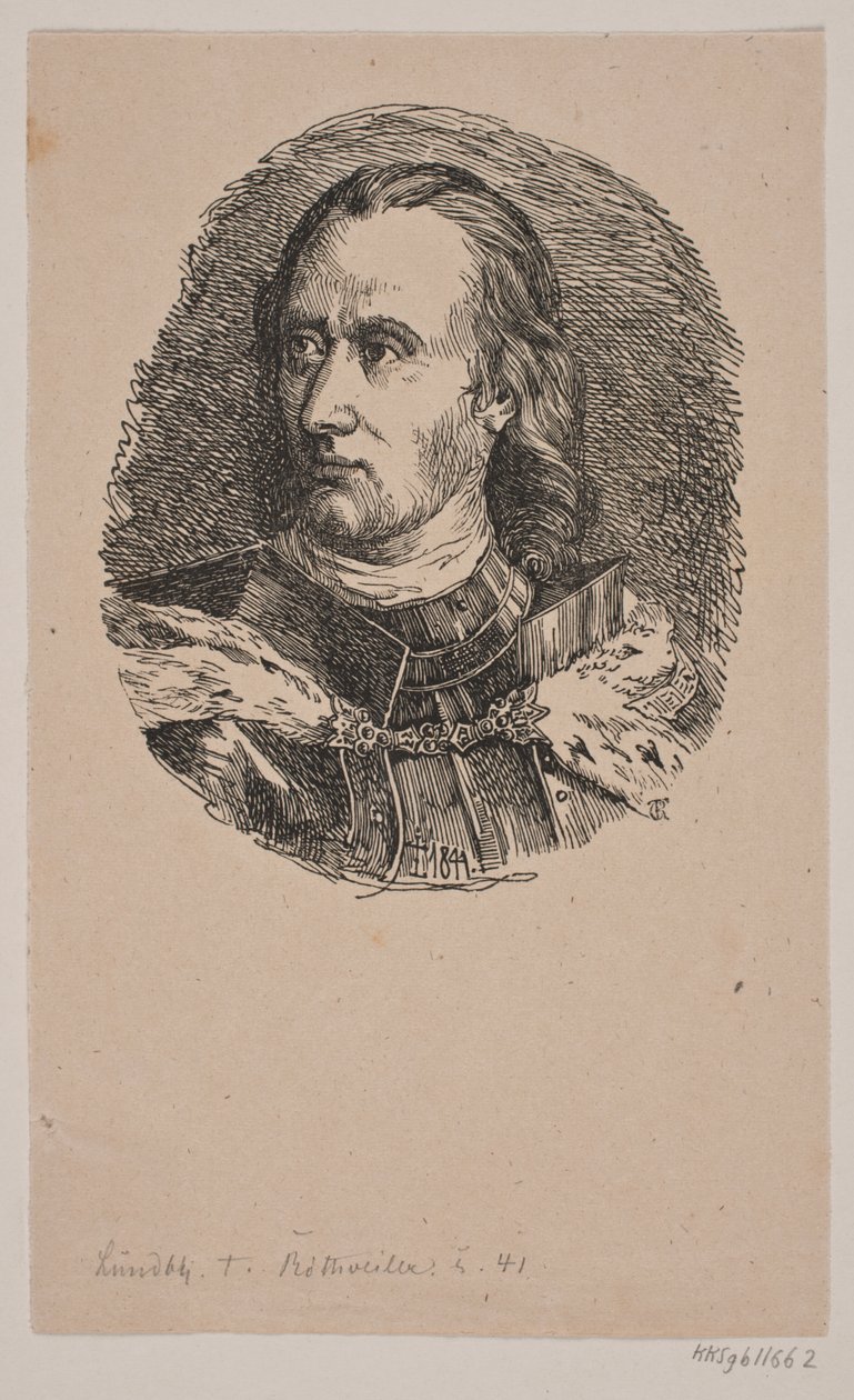 Król Hans autorstwa Carl Peter Theodor Rothweiler