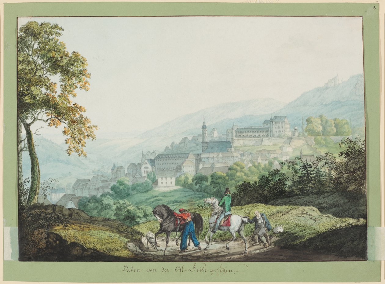 Baden widziane od strony wschodniej autorstwa Carl Philipp Fohr