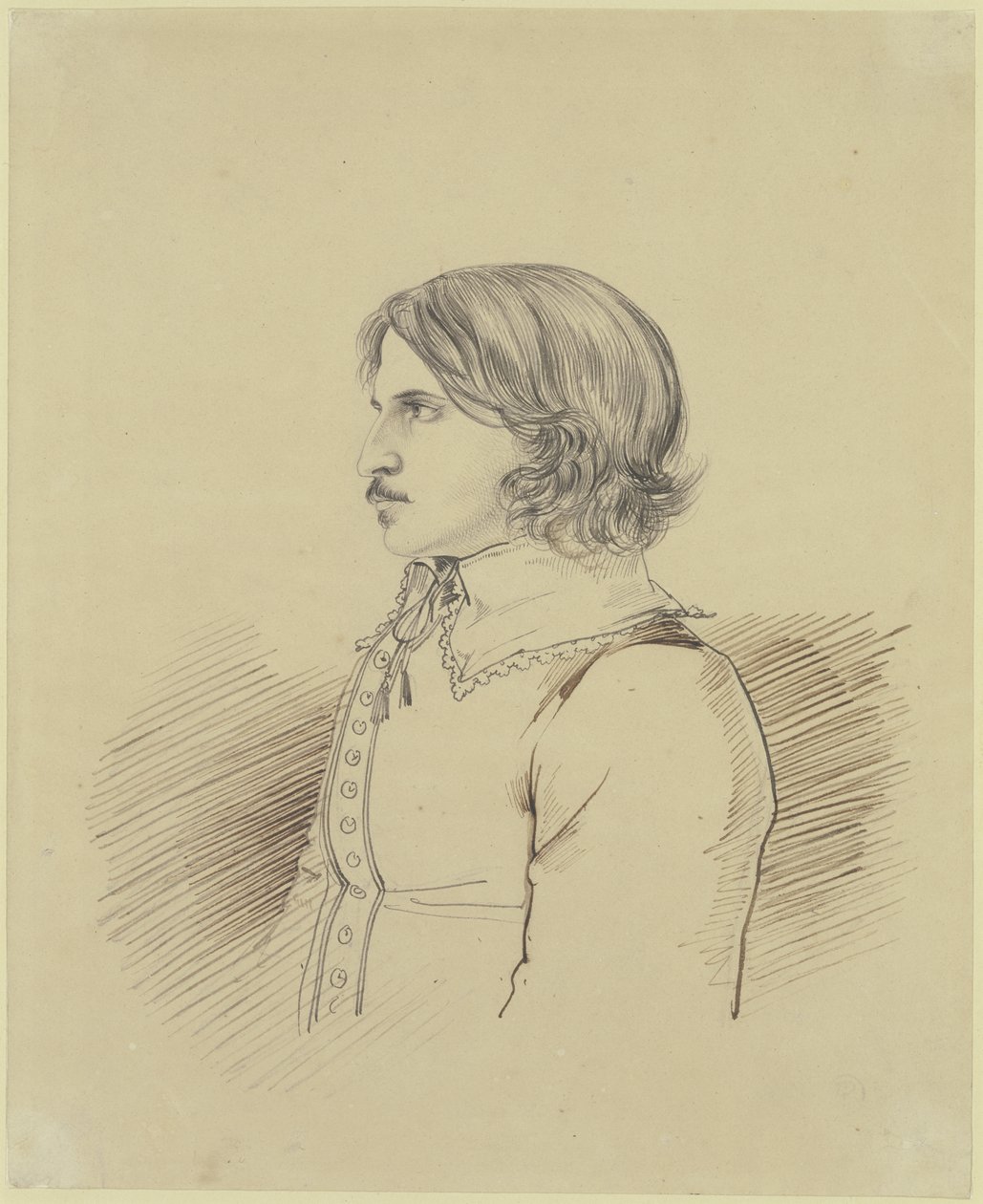 Portret nieznanego studenta z kręgu „Teutsche Lesegesellschaft” w Heidelbergu, 1816 autorstwa Carl Philipp Fohr