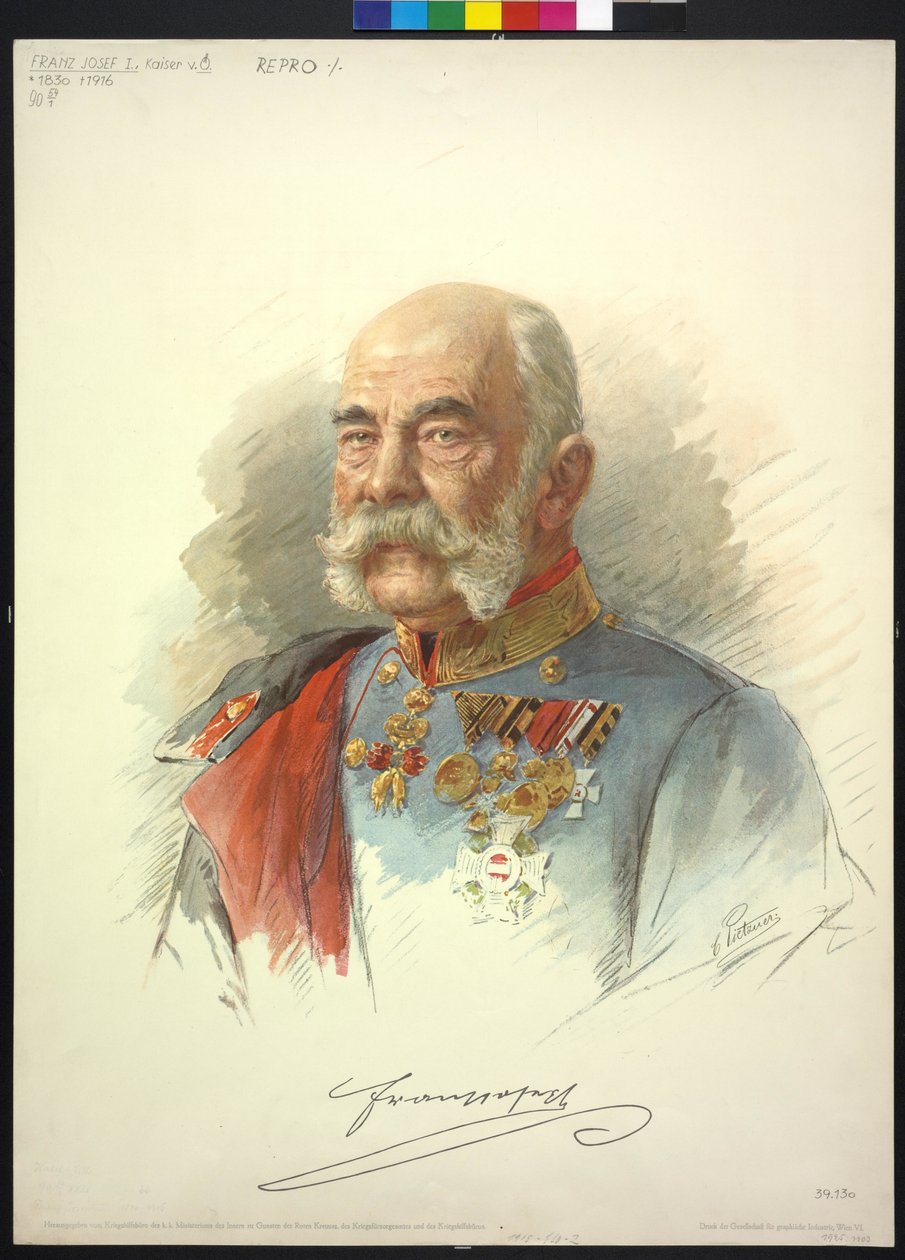 Cesarz Austrii Franciszek Józef I autorstwa Carl Pietzner
