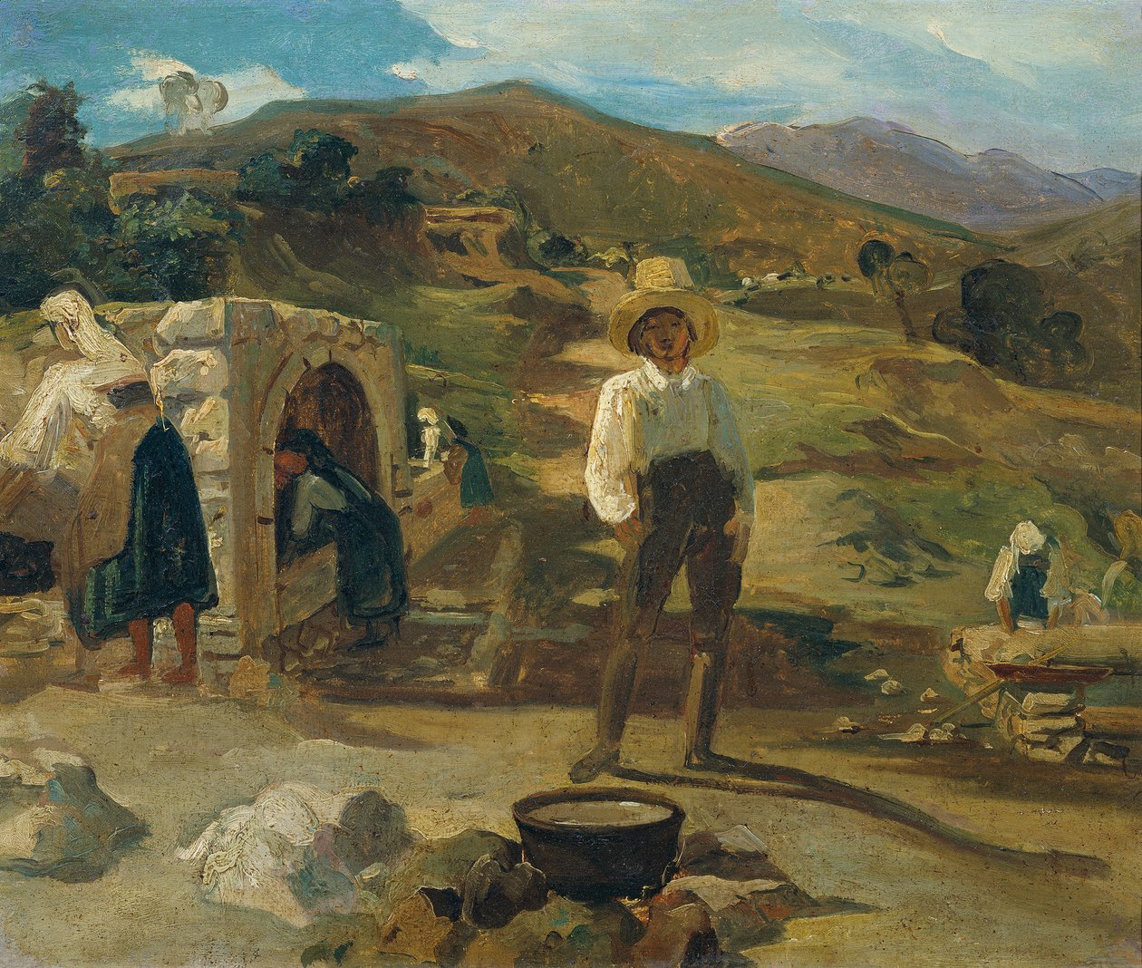 Włoski krajobraz autorstwa Carl Rahl