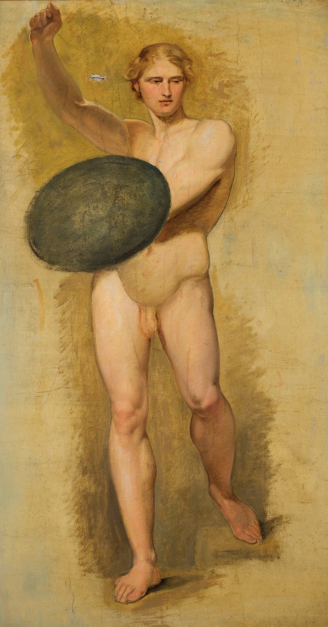 Młodzież z tarczą autorstwa Carl Rahl