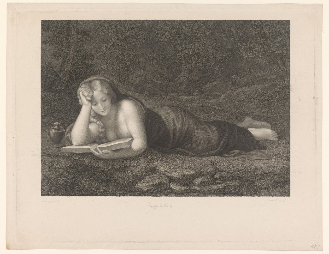 Czytanie Marii Magdaleny autorstwa Carl Rahl