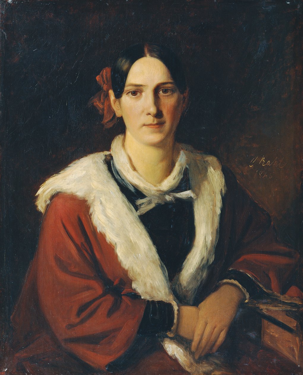 Luise von Schwind, żona malarza Moritza von Schwind autorstwa Carl Rahl