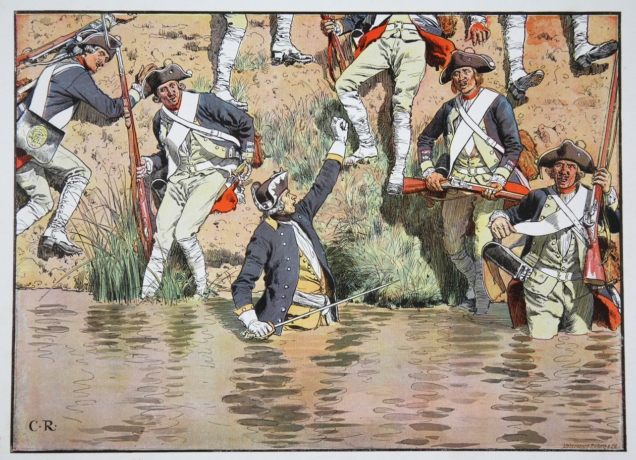Książę Henryk w bitwie praskiej, 6 maja 1757 autorstwa Carl Röchling
