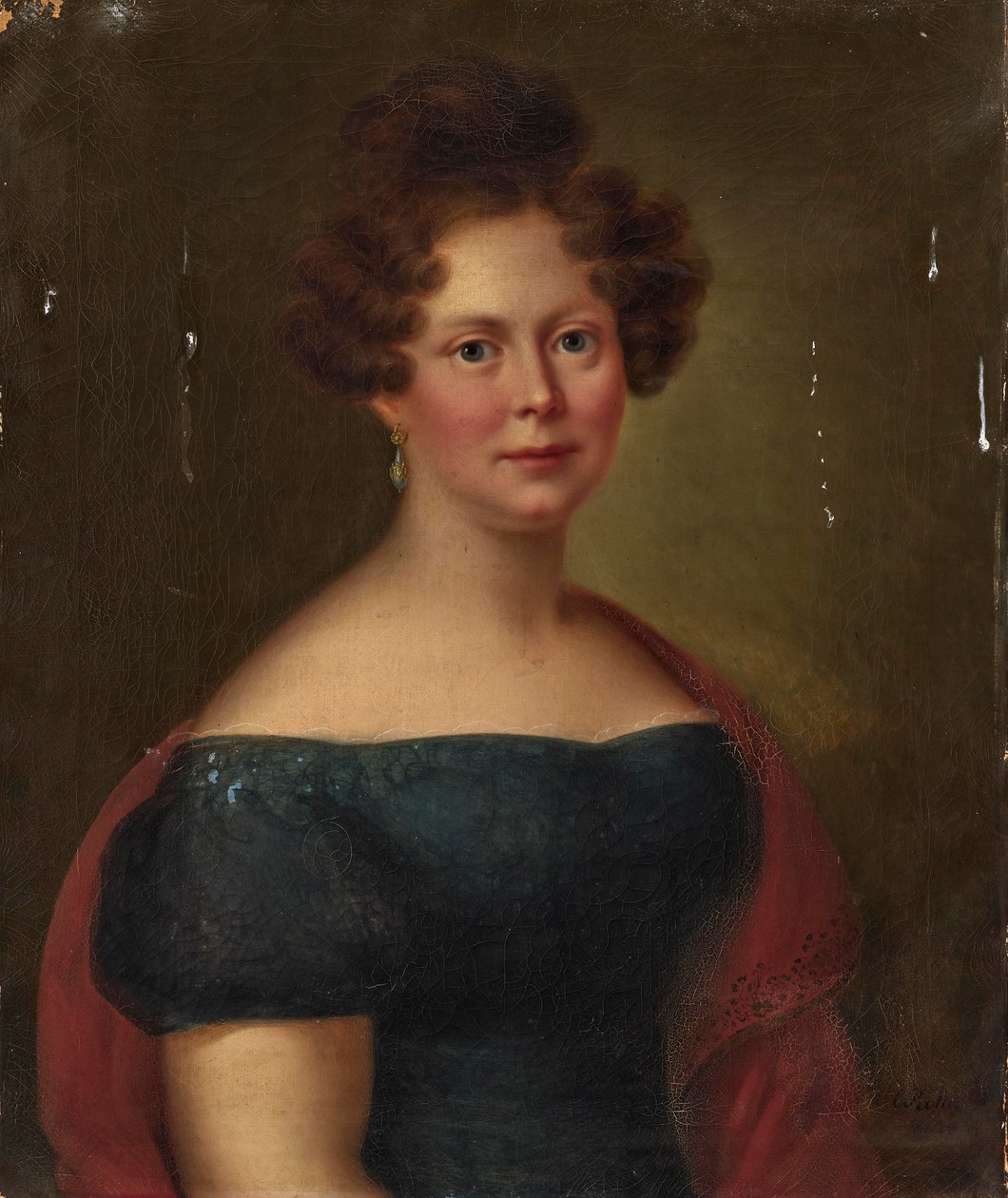 księżniczka Luise von Hohenlohe-Öhringen, księżniczka Wirtembergii autorstwa Carl Rothe