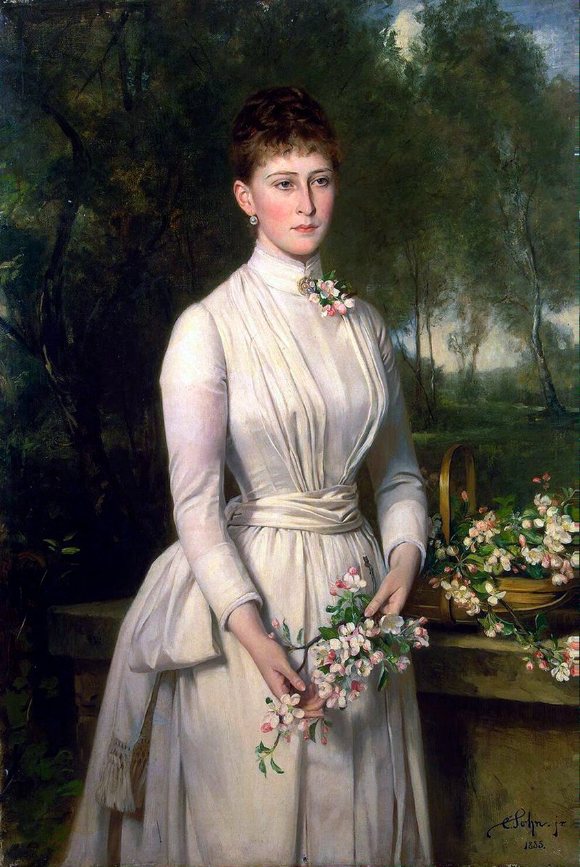 Portret wielkiej księżnej Elizavety Fiodorovnej, 1864–1918, 1885. autorstwa Carl Rudolph Sohn