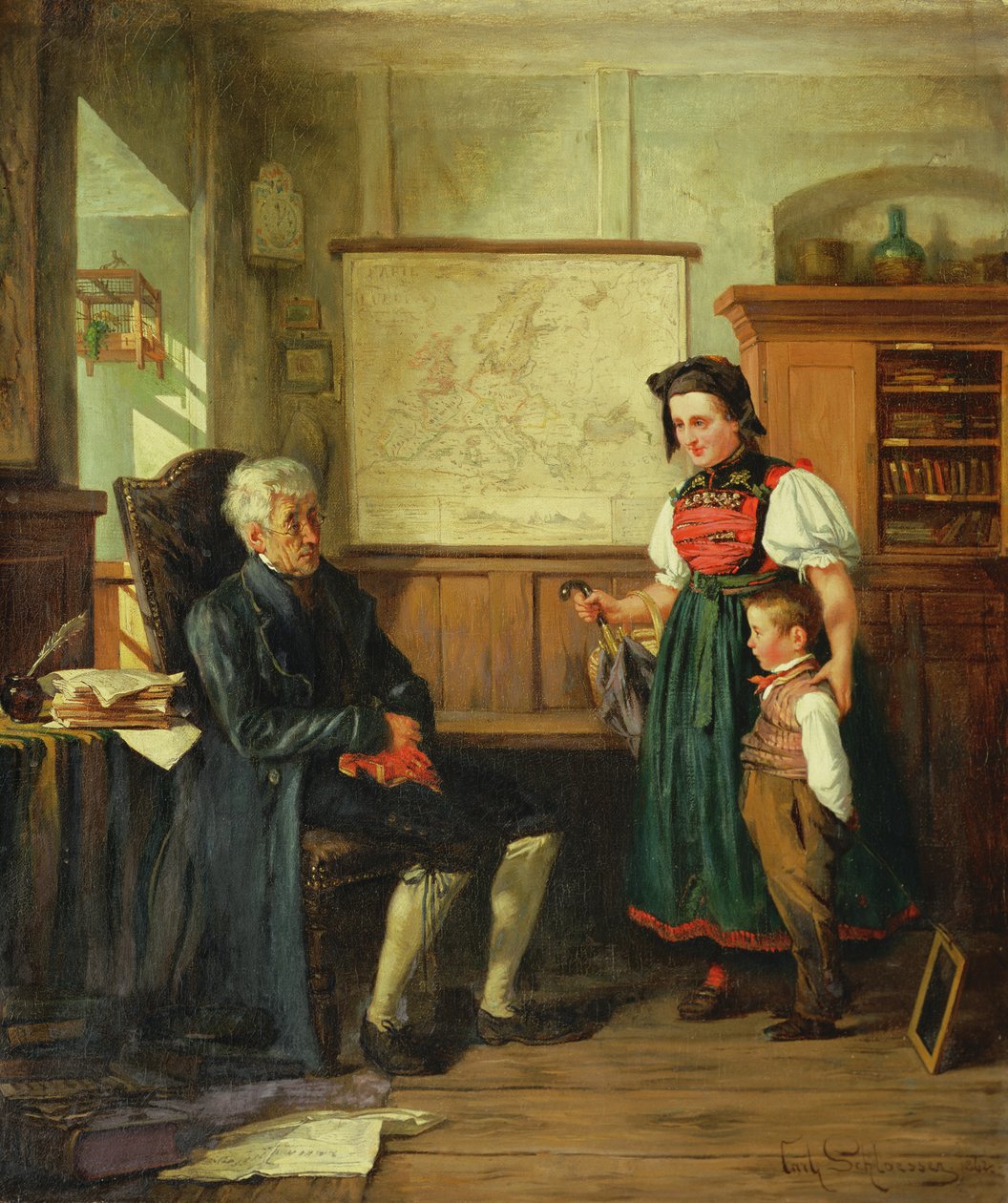 Wejście do praktyki, 1862 autorstwa Carl Schlosser