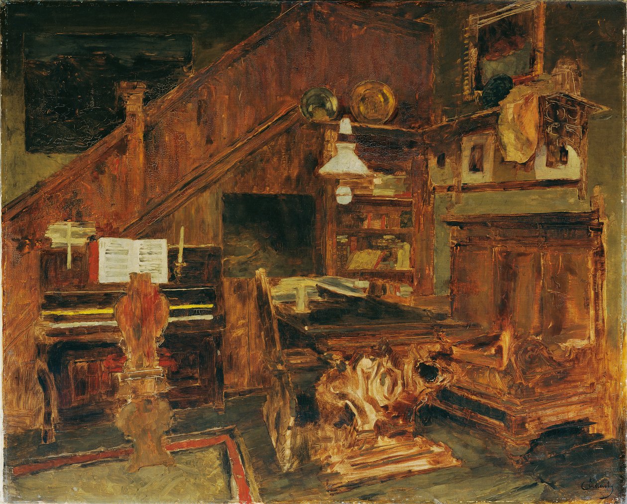 Pracownia artysty w Wenecji autorstwa Carl Schuch