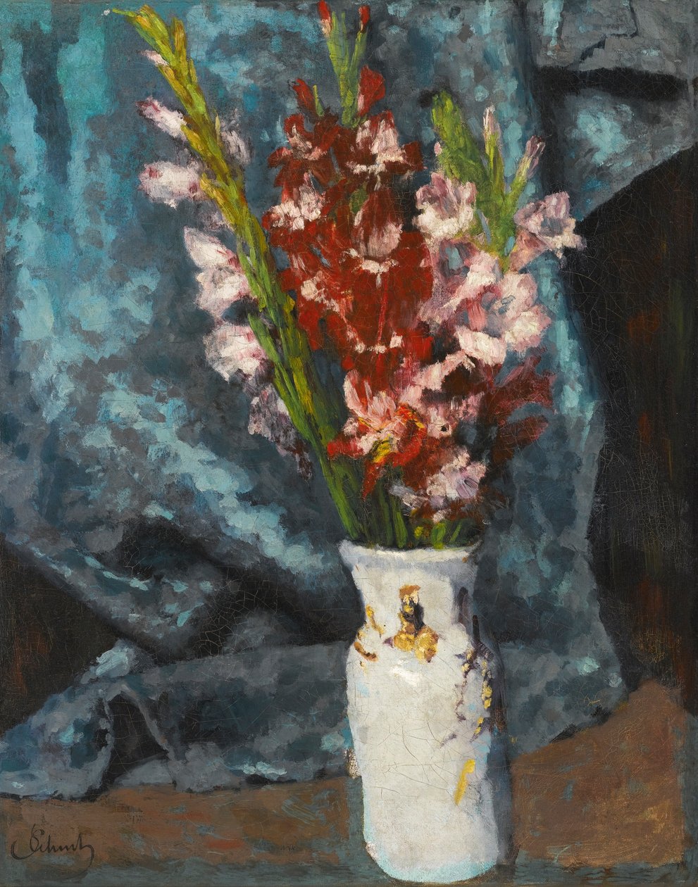 Gladioli autorstwa Carl Schuch