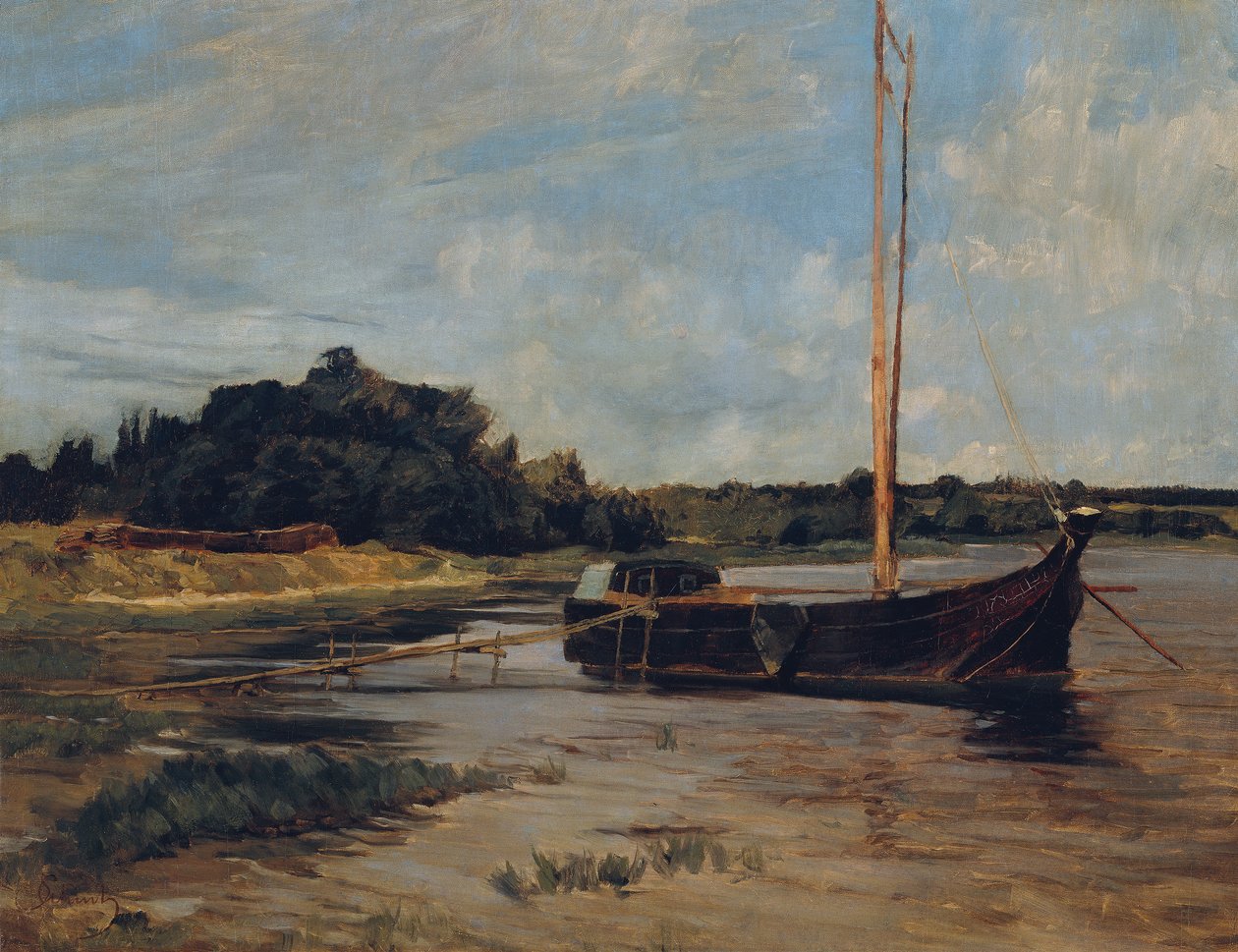 Żaglowiec na Haweli autorstwa Carl Schuch