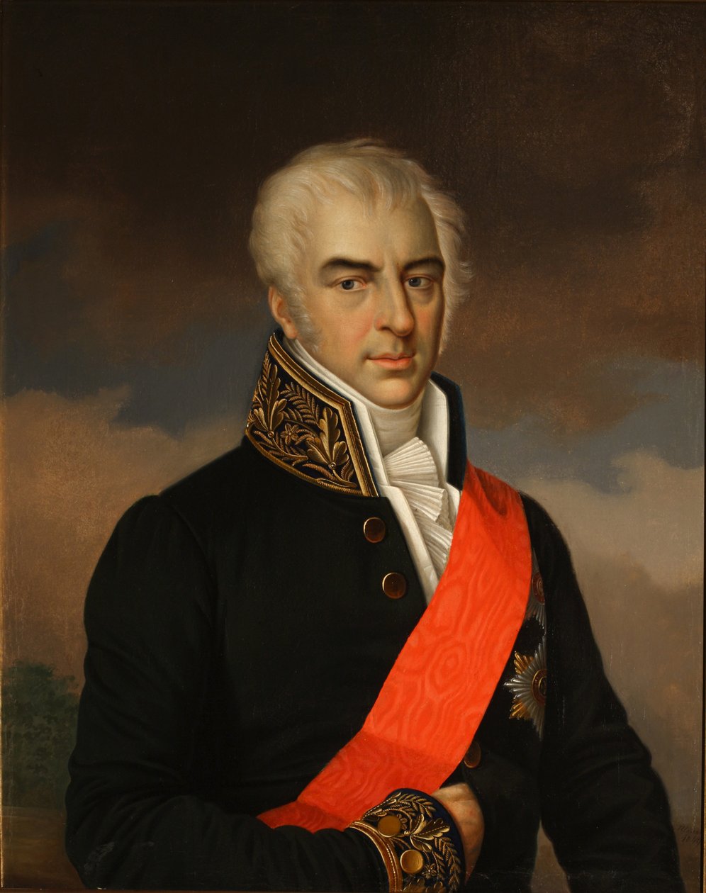 Portret hrabiego Aleksieja Kiriłowicza Razumowskiego 1748-1822, 1849 autorstwa Carl Schulz