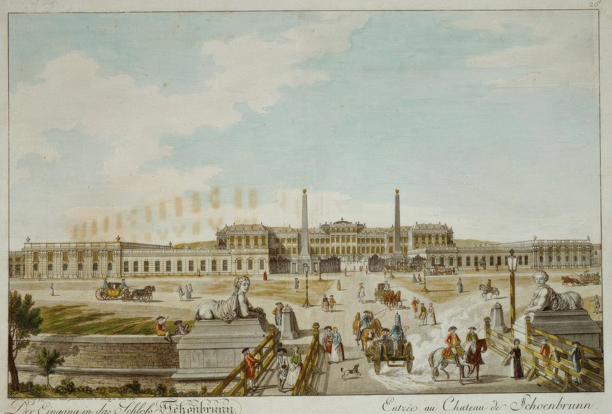Wejście do Pałacu Schönbrunn autorstwa Carl Schütz