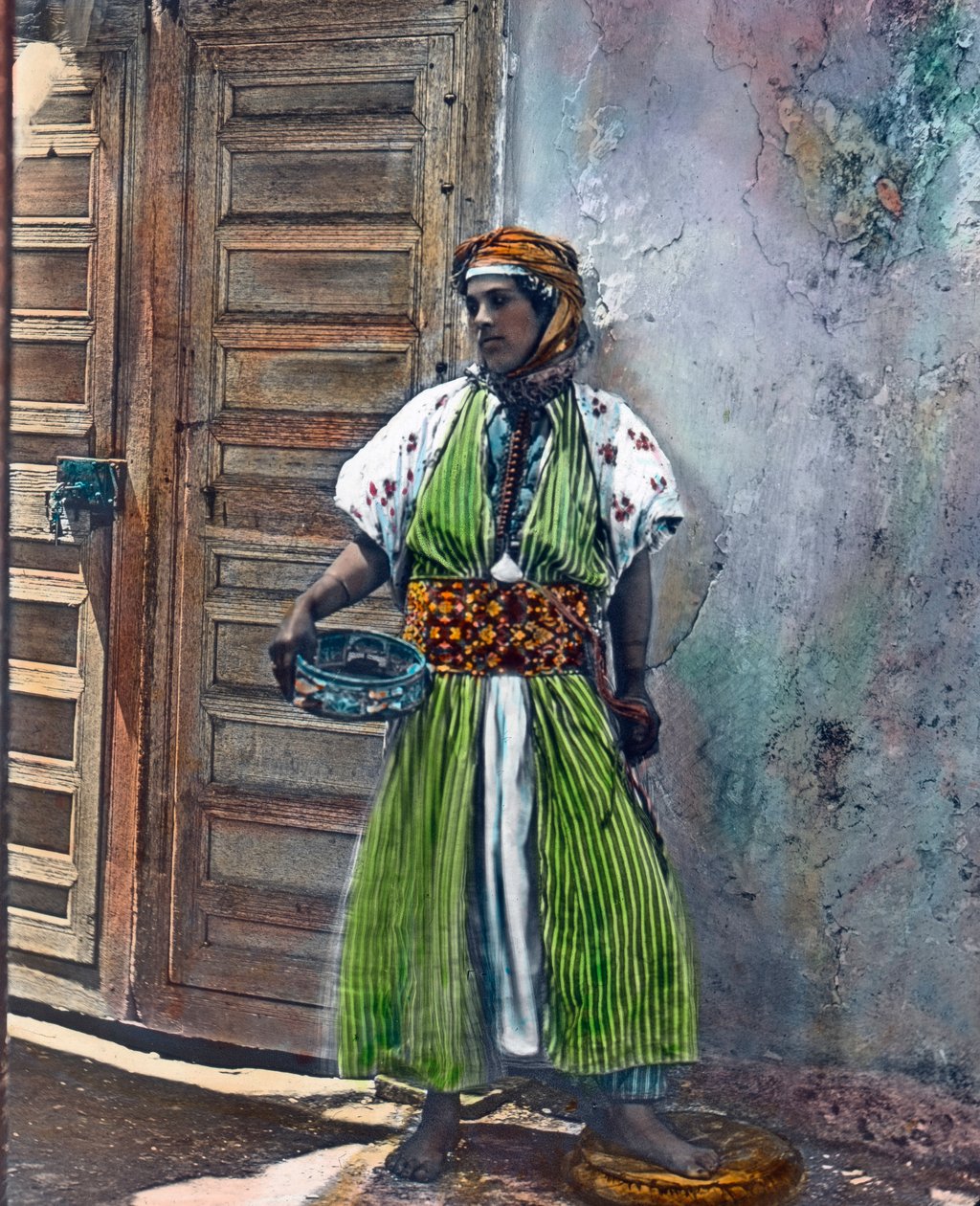 Maroko, dziewczyna Kabyle z grupy etnicznej Berberów, data zdjęcia: około 1910 r. Archiwum Carla Simona autorstwa Carl Simon
