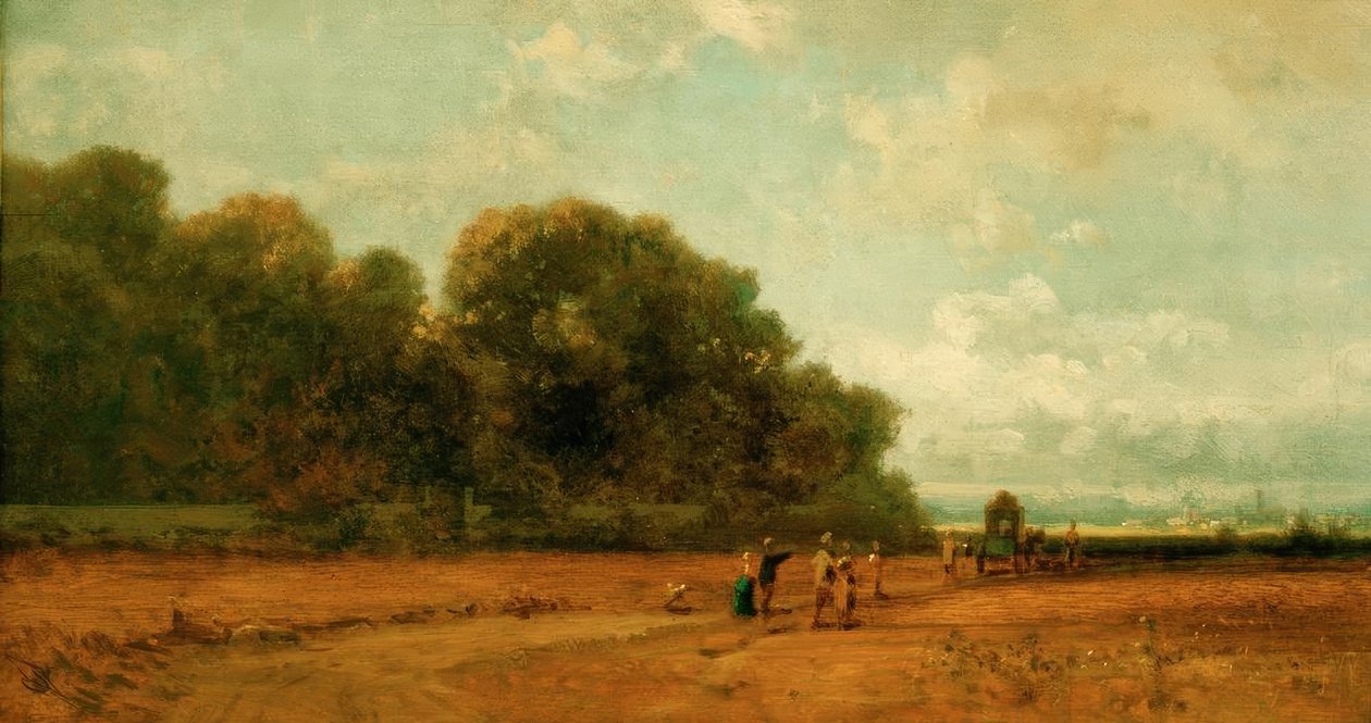 Am Nymphenburger Park, Monachium autorstwa Carl Spitzweg