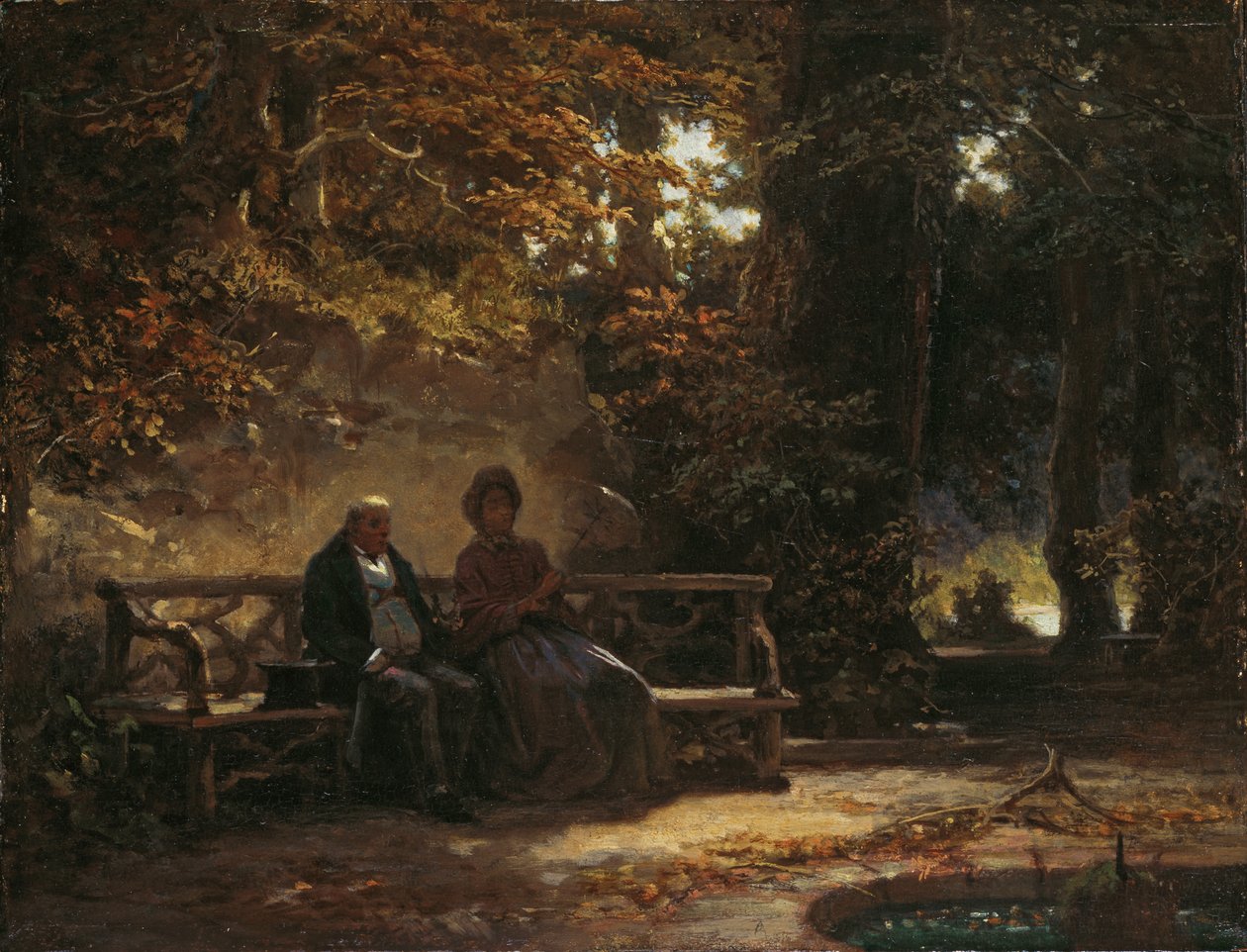 Odpoczywający spacerowicze autorstwa Carl Spitzweg