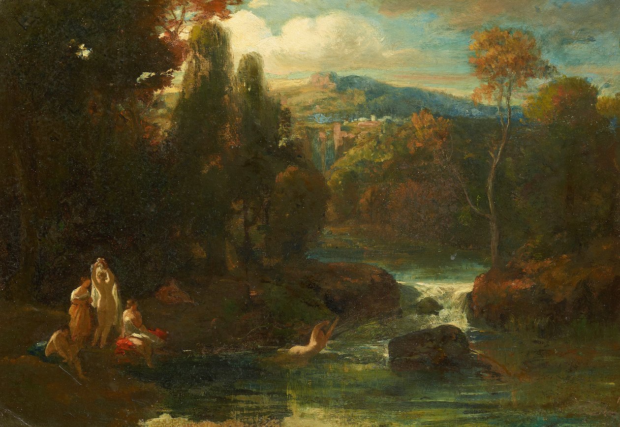 Kąpiące się kobiety autorstwa Carl Spitzweg