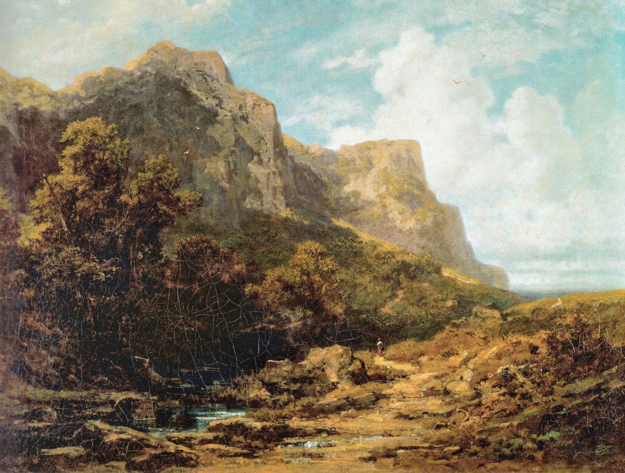 Krajobraz Gór Bawarskich autorstwa Carl Spitzweg