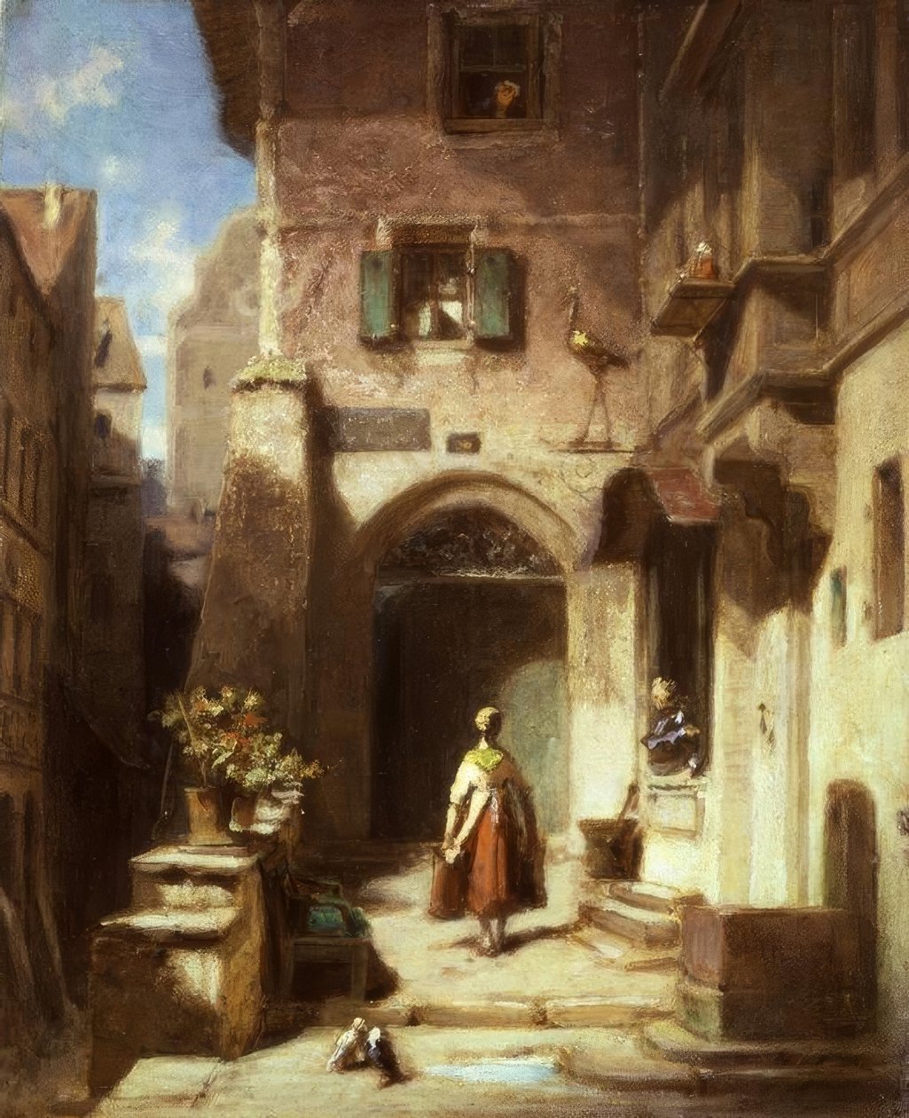 W bocianiej aptece autorstwa Carl Spitzweg