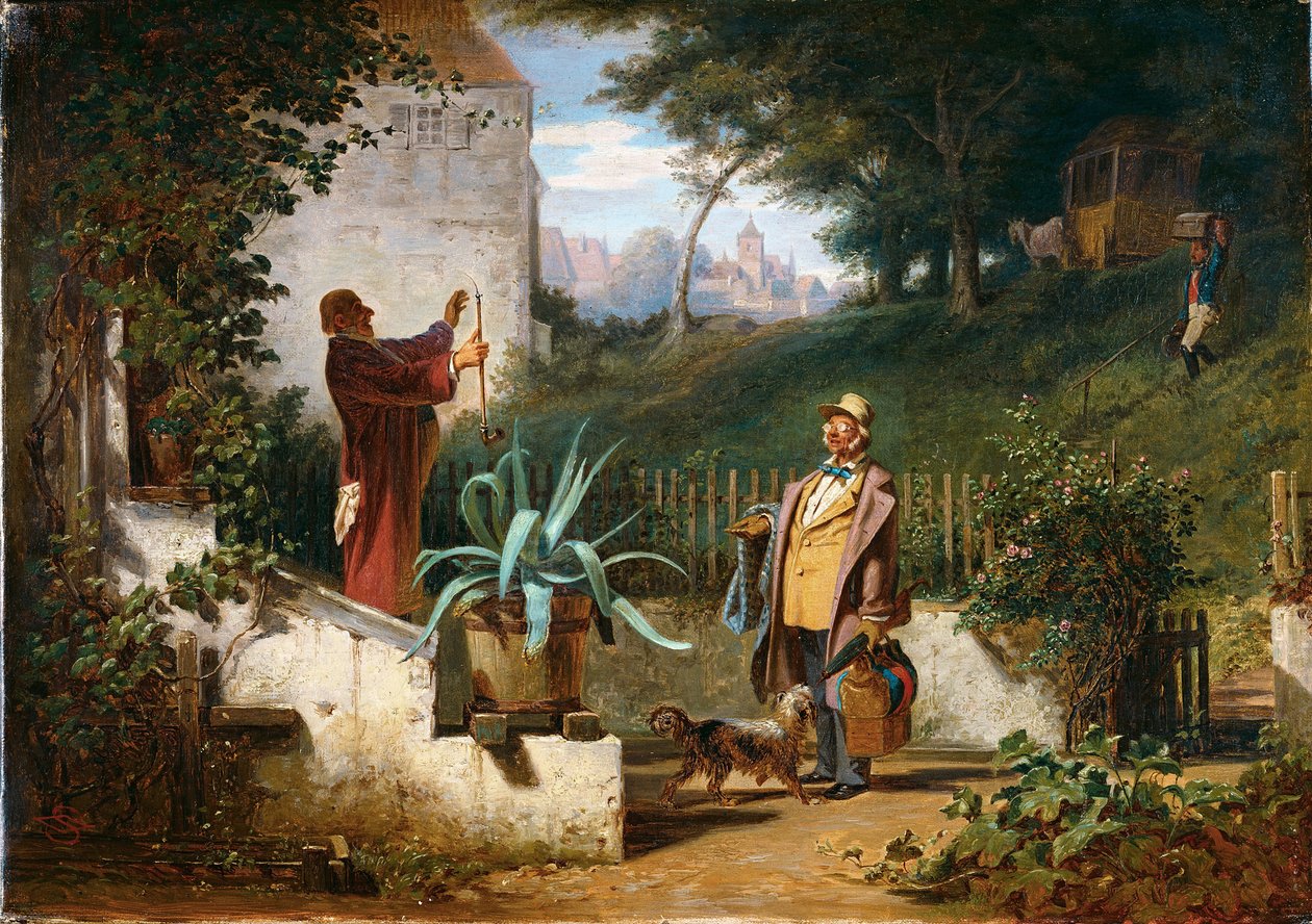 Przyjaciele z dzieciństwa autorstwa Carl Spitzweg